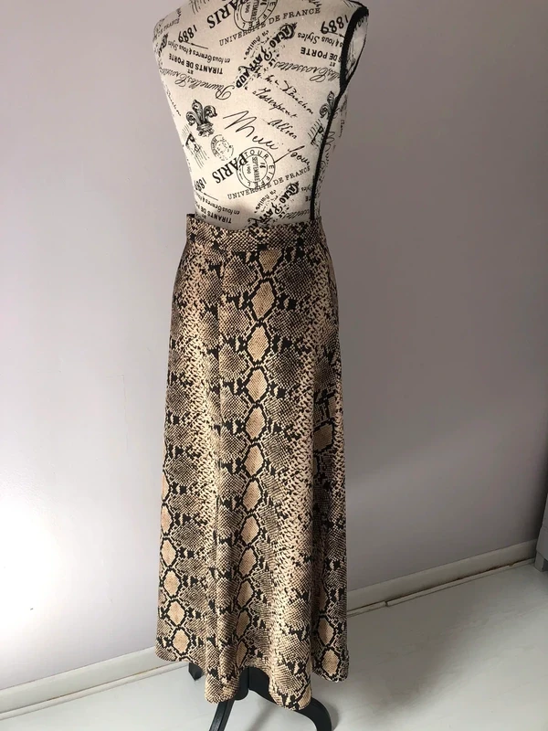🖤 Falda larga con estampado de piel de serpiente – Zara – Talla XS – Muy buen estado – photo 5